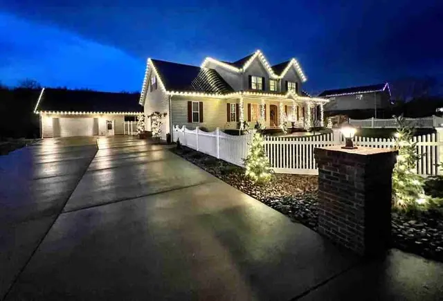 Christmas light installation by Royal Lights VA